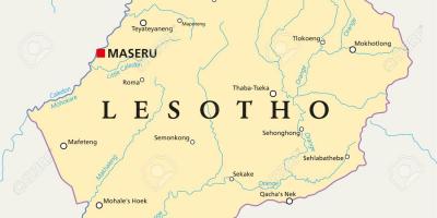 Kaart maseru, Lesotho